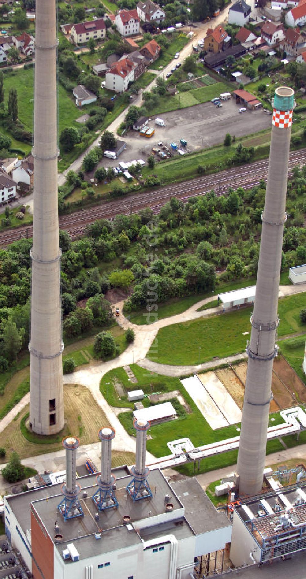 Luftbild Jena - Heizkraftwerk Jena