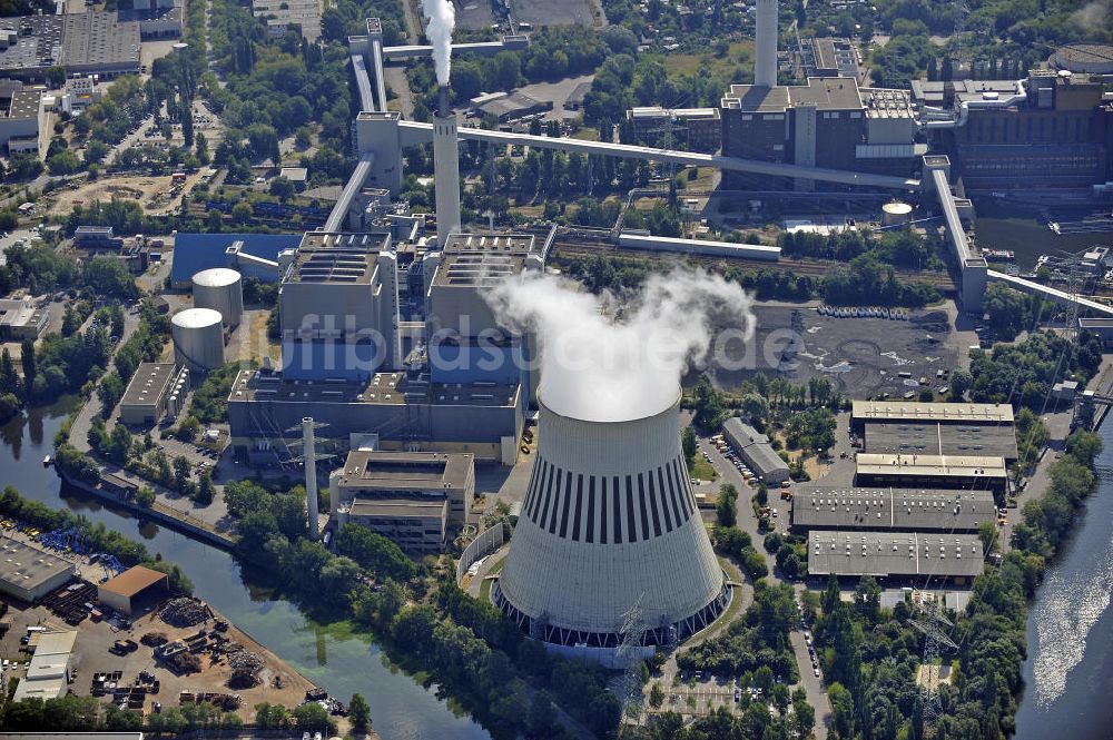 Berlin aus der Vogelperspektive: Heizkraftwerk Reuter - West