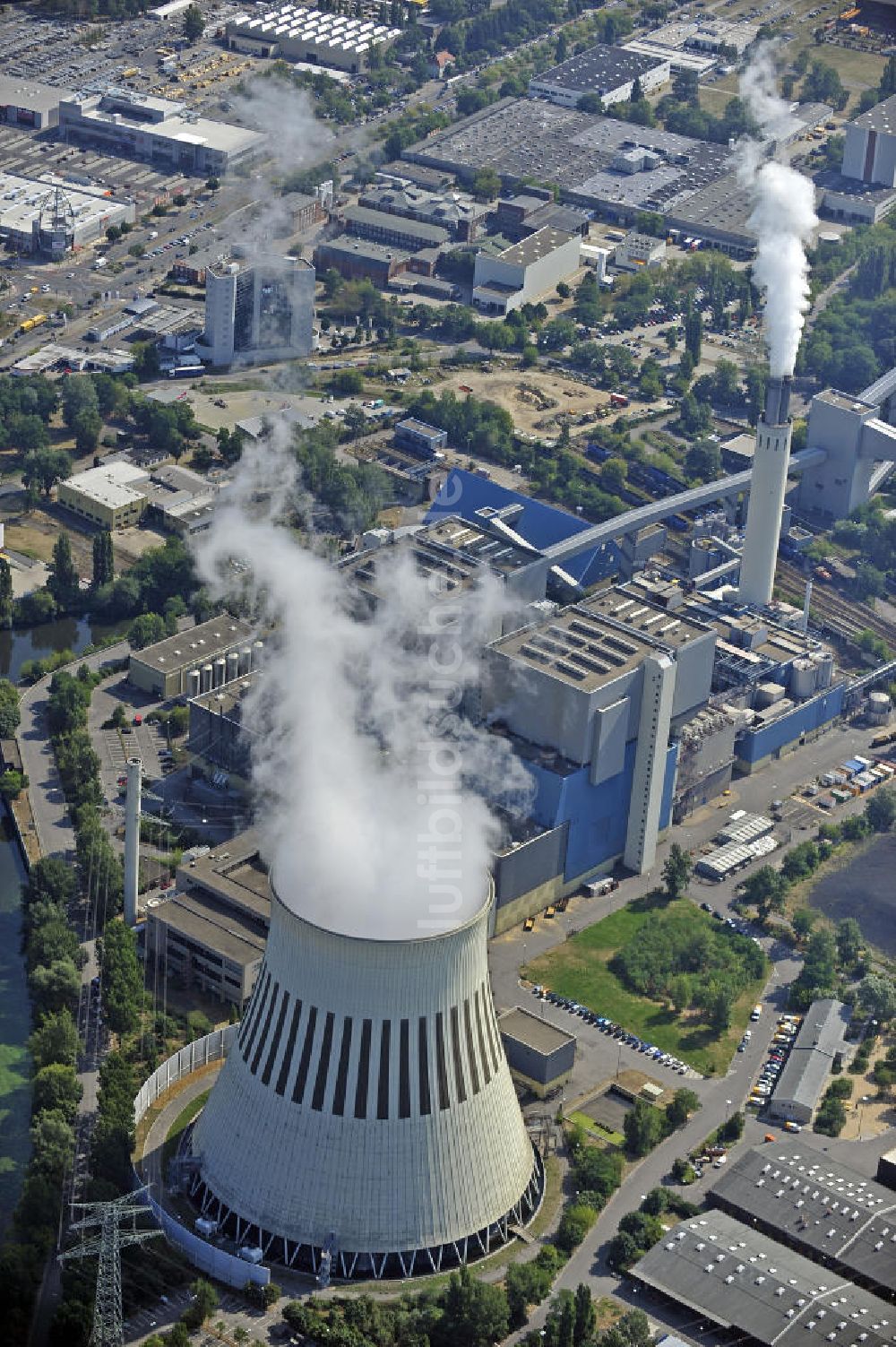 Luftbild Berlin - Heizkraftwerk Reuter - West