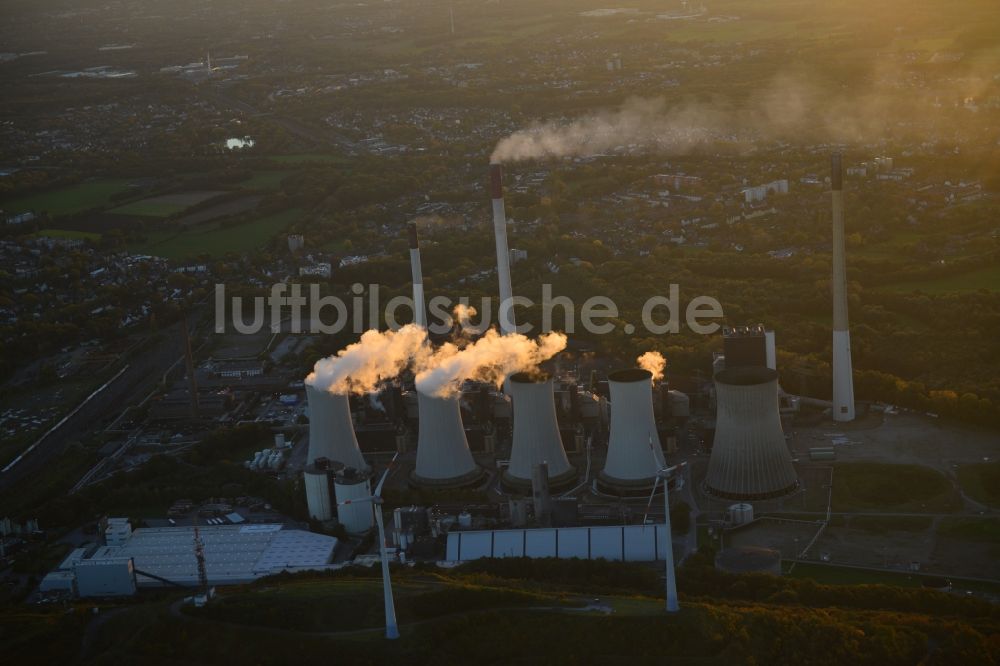 Gelsenkirchen von oben - Heizkraftwerke der E.ON Kraftwerke GmbH in Gelsenkirchen im Bundesland Nordrhein-Westfalen