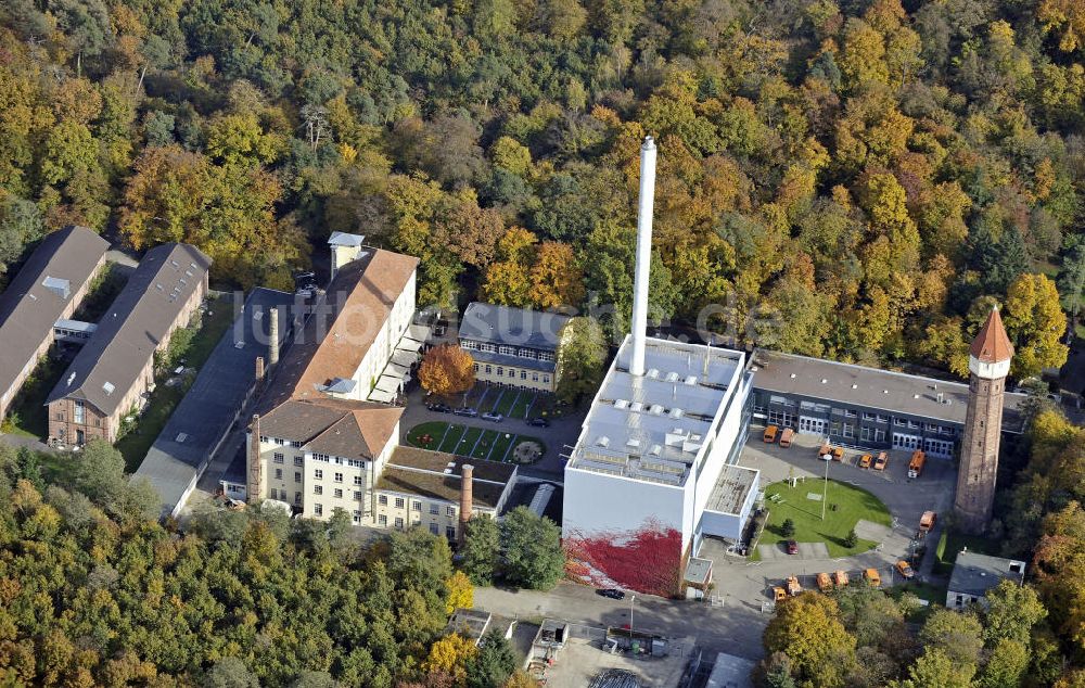 Luftaufnahme Karlsruhe - Heizwerk Ahaweg Karlsruhe