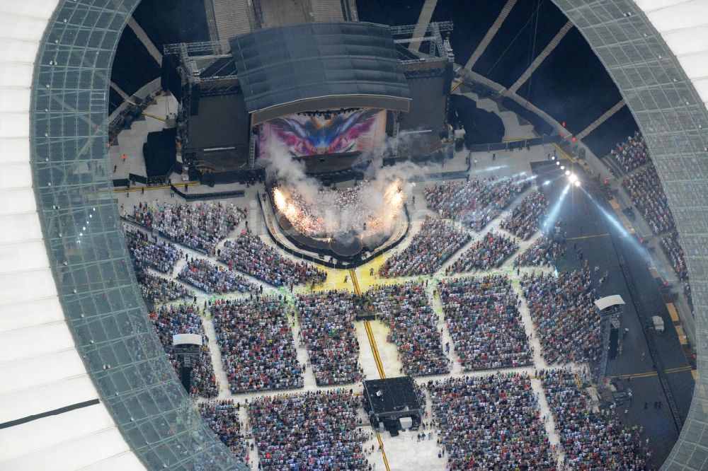 Luftaufnahme Berlin - Helene Fischer - Konzert auf dem Sportstätten-Gelände der Arena des Olympiastadion in Berlin