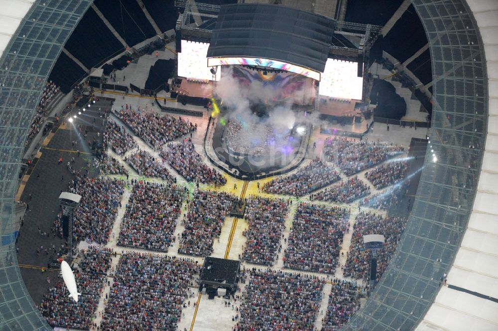 Luftaufnahme Berlin - Helene Fischer - Konzert auf dem Sportstätten-Gelände der Arena des Olympiastadion in Berlin