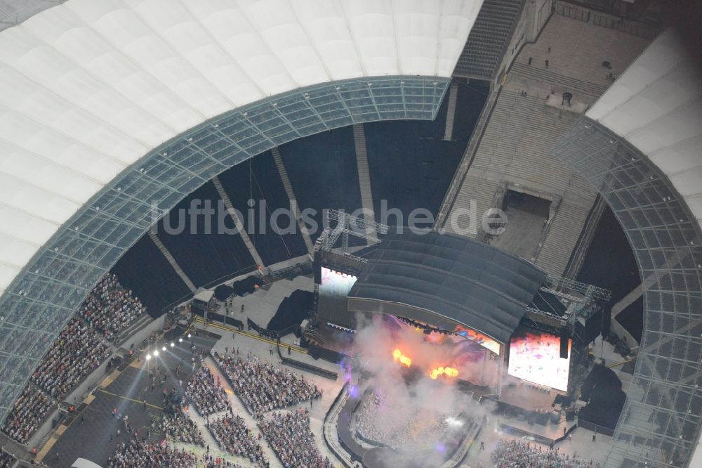 Berlin von oben - Helene Fischer - Konzert auf dem Sportstätten-Gelände der Arena des Olympiastadion in Berlin