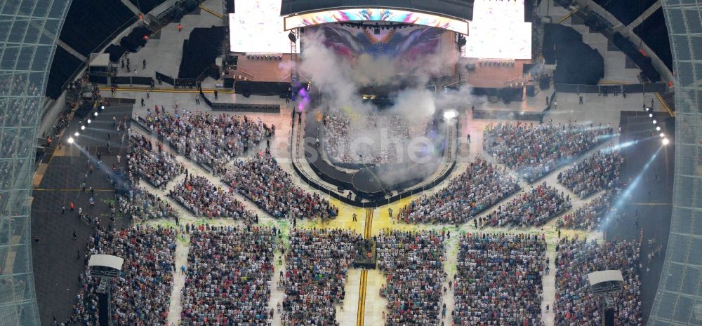 Berlin aus der Vogelperspektive: Helene Fischer - Konzert auf dem Sportstätten-Gelände der Arena des Olympiastadion in Berlin