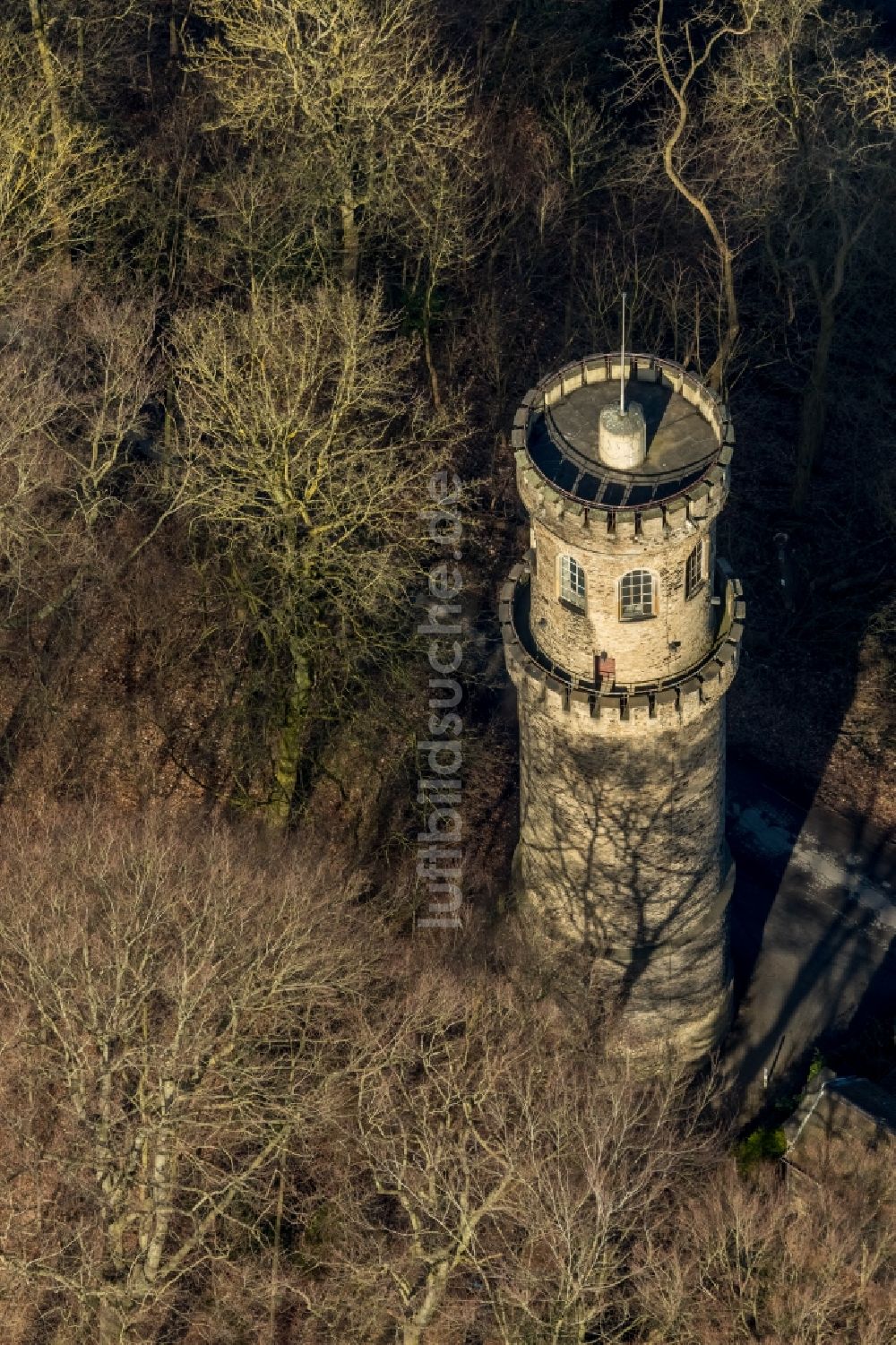 Luftaufnahme Witten - Helenenturm in Witten im Bundesland Nordrhein-Westfalen