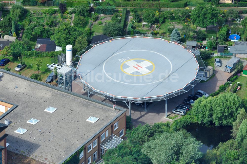 Luftbild Bernau - Helikopter- Landeplatz in Bernau im Bundesland Brandenburg, Deutschland