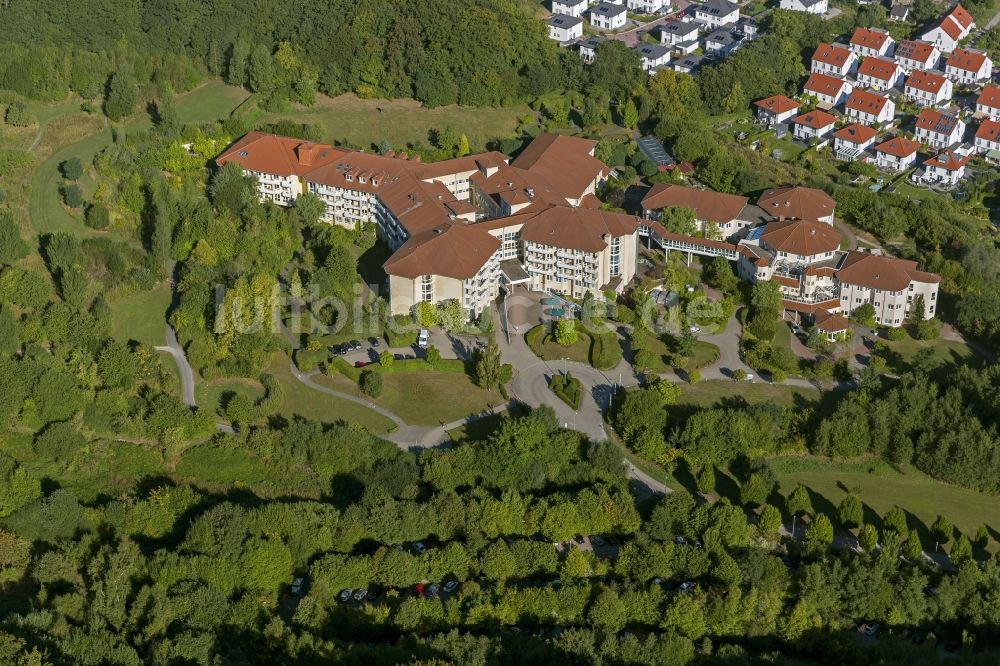 Hattingen aus der Vogelperspektive: Helios Klinik Hattingen im Ruhrgebiet in Nordrhein-Westfalen