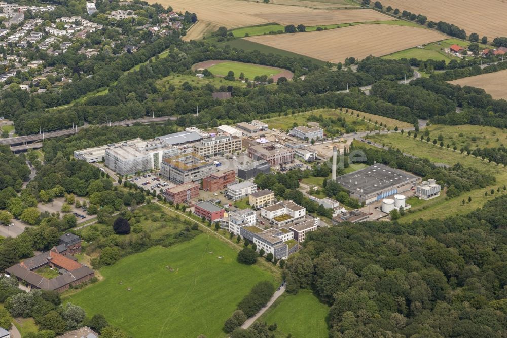 Bochum von oben - HELIOS Sankt Josefs-Hospital im Ortsteil Linden in Bochum im Bundesland Nordrhein-Westfalen NRW