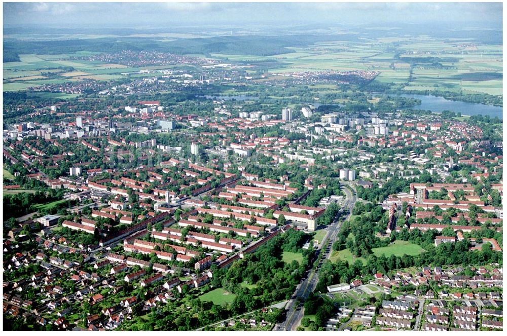 Helmstedt aus der Vogelperspektive: Helmstedt