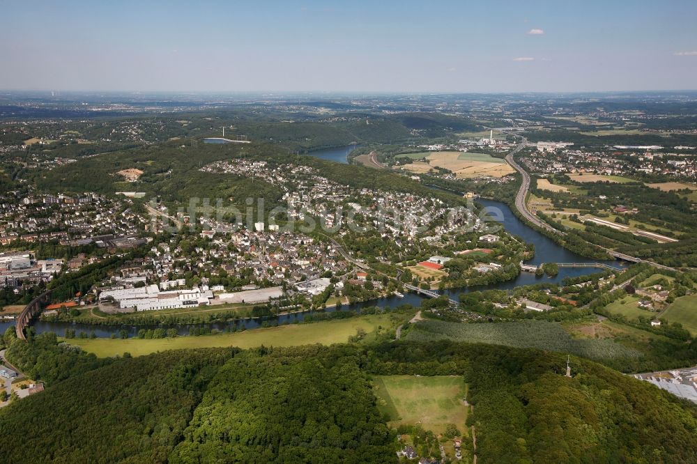 Luftbild Herdecke - Hengsteysee in Herdecke im Bundesland Nordrhein-Westfalen