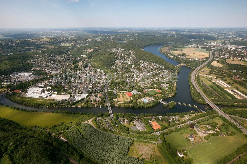 Luftaufnahme Herdecke - Hengsteysee in Herdecke im Bundesland Nordrhein-Westfalen