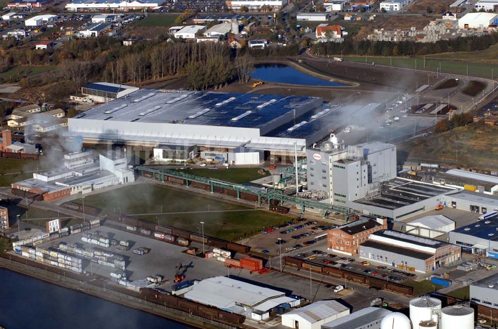 Luftbild Genthin - Henkelfabrik in Genthin