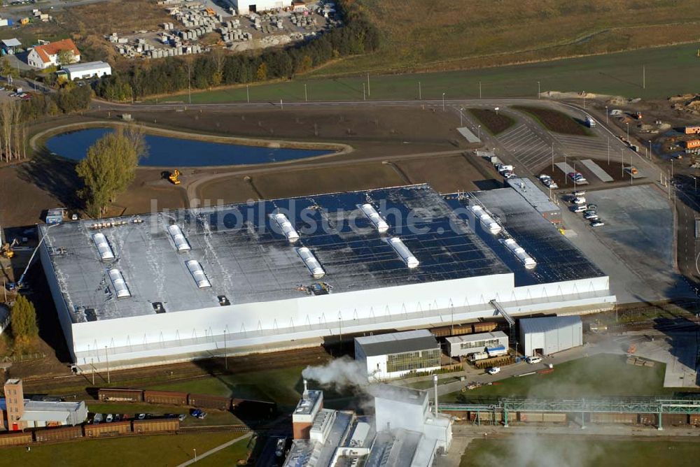 Luftbild Genthin - Henkelfabrik in Genthin