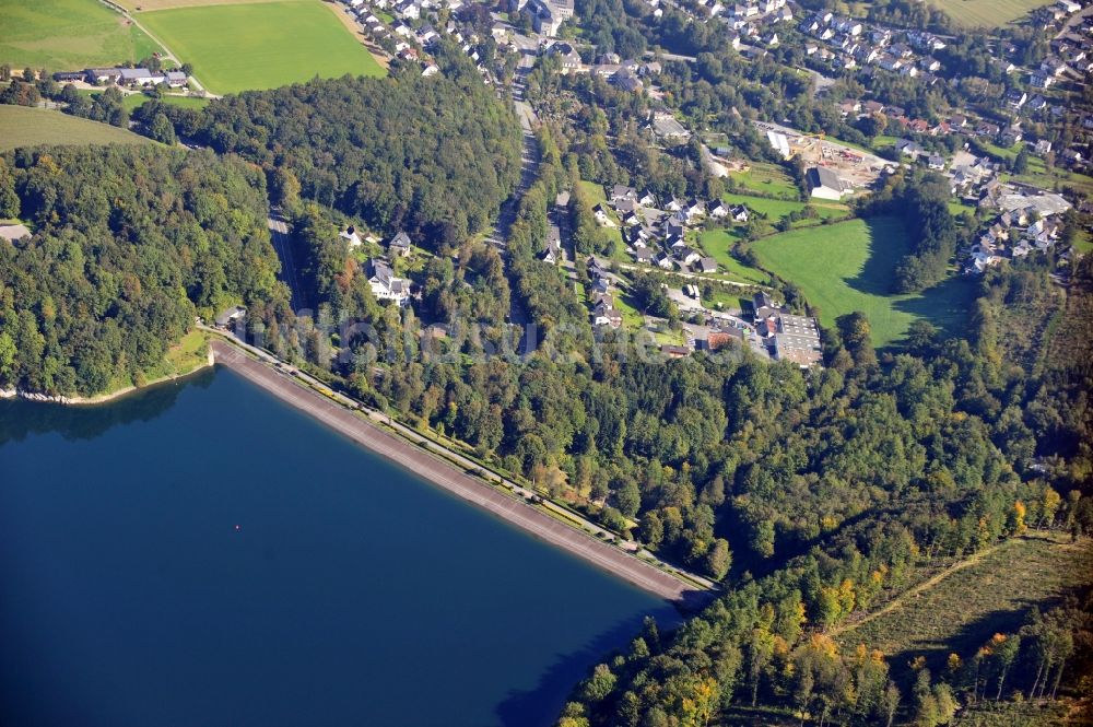 Luftaufnahme Meschede - Hennetalsperre in Meschede im Bundesland Nordrhein-Westfalen