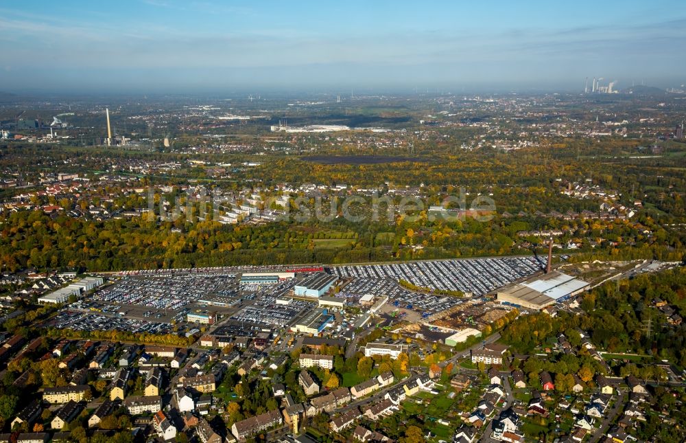 Luftbild Essen - Herbst- Landschaft der Kokerei Zollverein in Essen im Ruhrgebiet im Bundesland Nordrhein-Westfalen