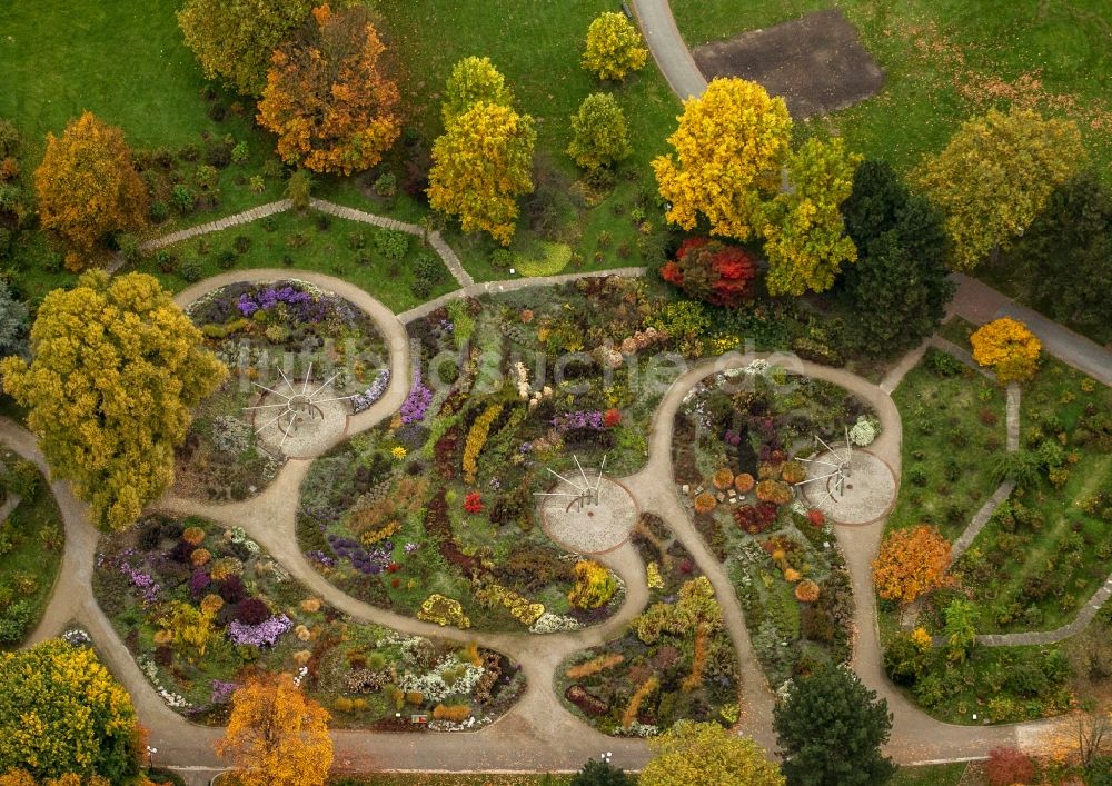 Luftaufnahme Dortmund - Herbstansicht des Westfalenparks in Dortmund im Bundesland Nordrhein-Westfalen