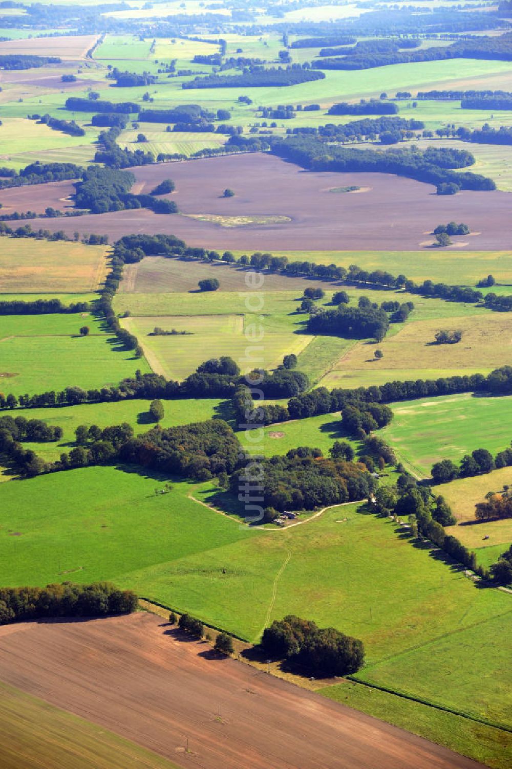 Halenbeck-Rohlsdorf aus der Vogelperspektive: Herbstlandschaft bei Halenbeck-Rohlsdorf