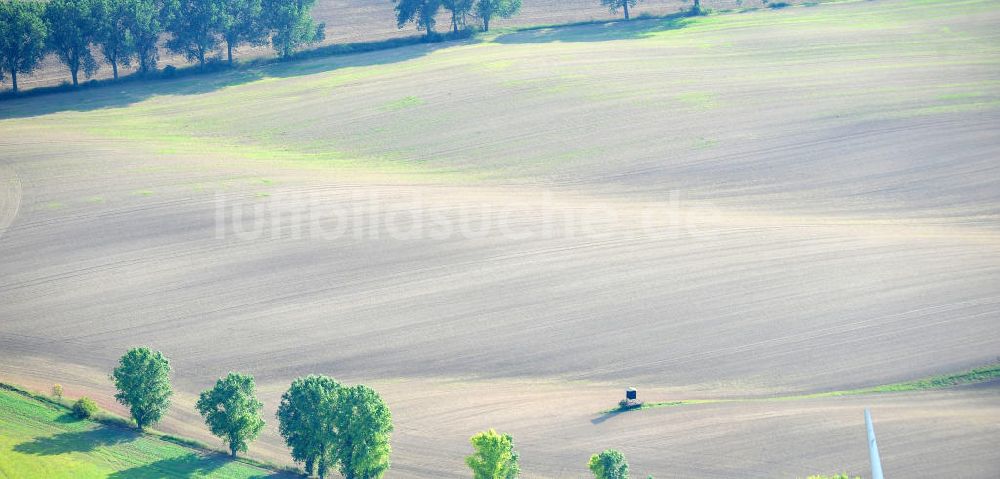 Luftbild Mannsfeld - Herbstlandschaft über Feldlandschaften bei Mansfeld in Sachsen-Anhalt