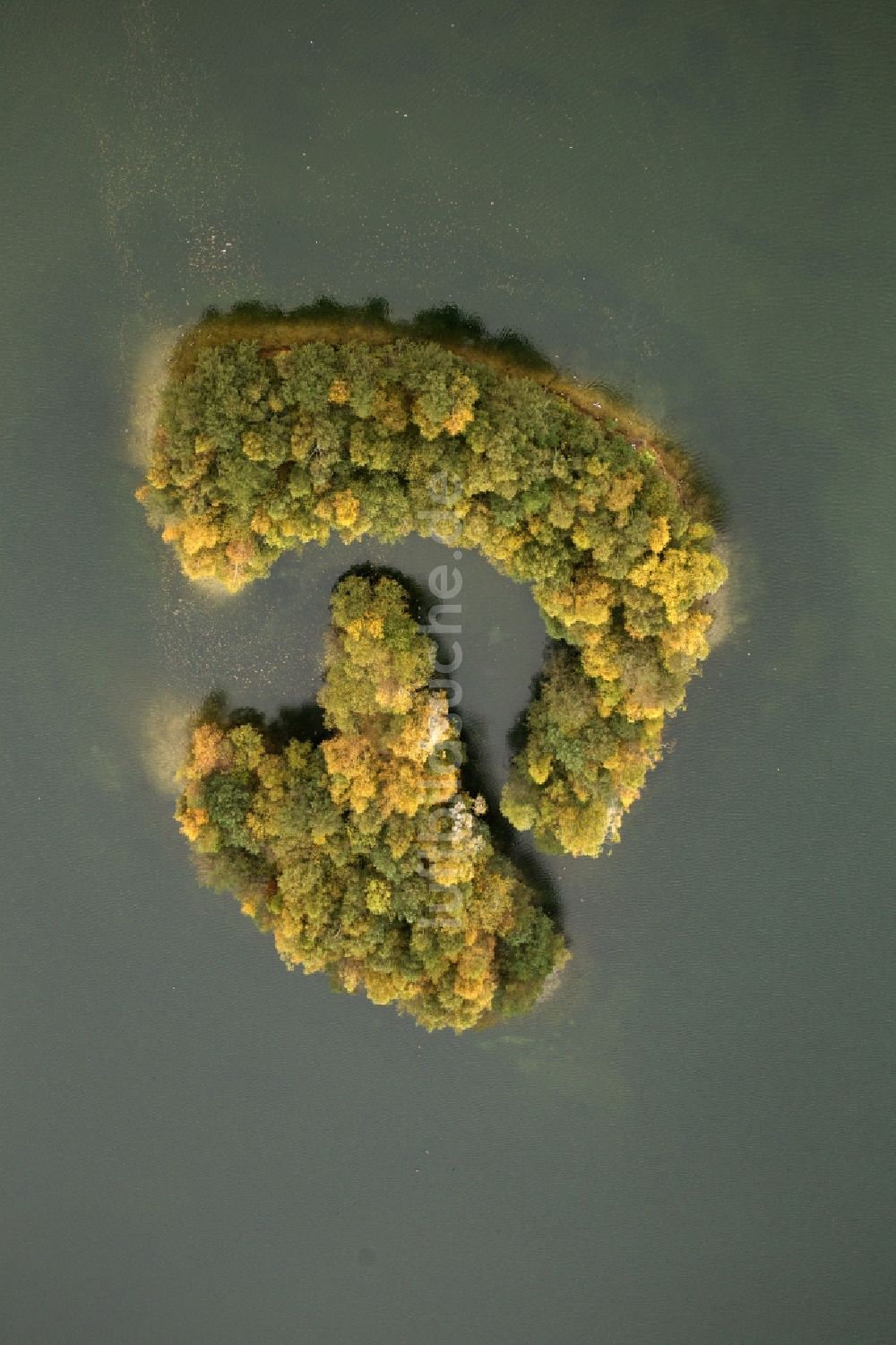 Luftbild Bottrop Kirchhellen - Herbstlandschaft am Heidesee in Bottrop-Kirchhellen im Bundesland Nordrhein-Westfalen