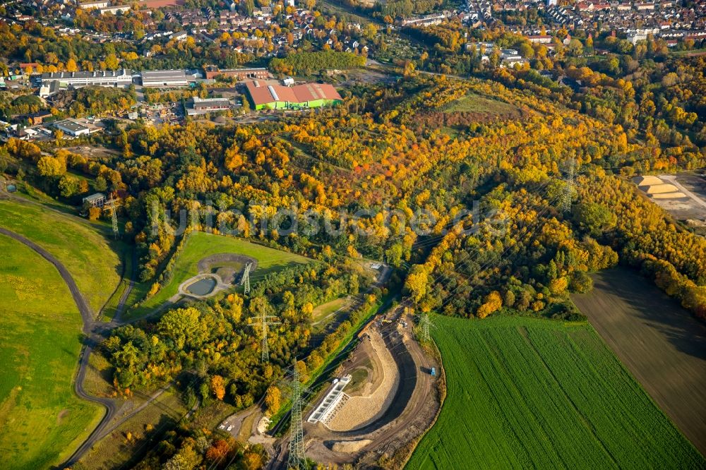 Luftbild Brauck - Herbstlich bunte Halde 22 in der Haldenlandschaft bei Brauck im Bundesland Nordrhein-Westfalen