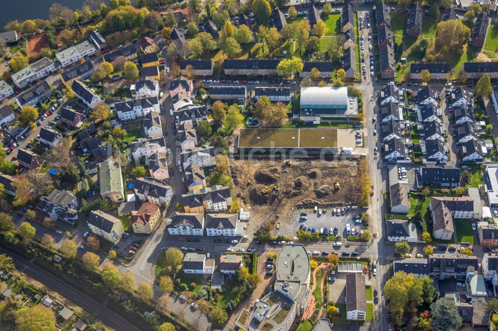 Wetter (Ruhr) von oben - Herbstluftbild Baustelle mit Erschließungs - und Aufschüttungs- Arbeiten in Wetter (Ruhr) im Bundesland Nordrhein-Westfalen