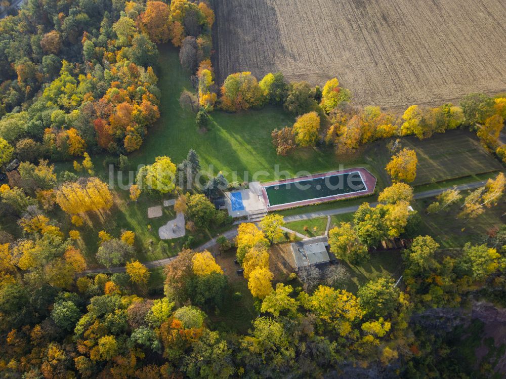 Dresden von oben - Herbstluftbild Dölzschen in Dresden im Bundesland Sachsen, Deutschland