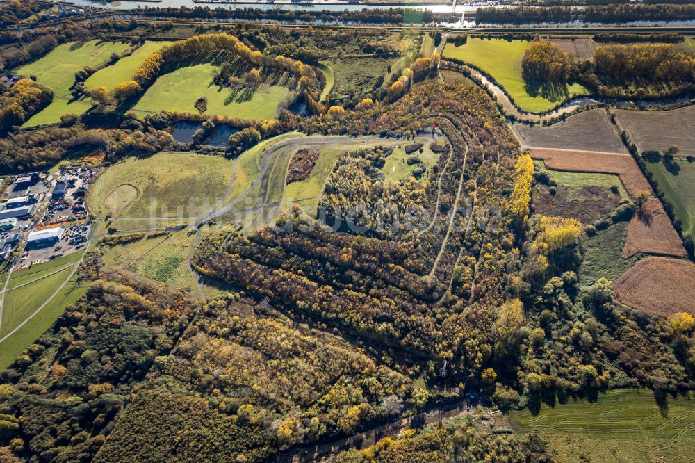 Luftaufnahme Hamm - Herbstluftbild Gelände der ehemaligen Bergbau- Halde in Hamm im Bundesland Nordrhein-Westfalen