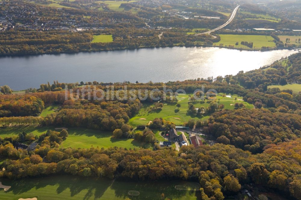 Luftaufnahme Bochum - Herbstluftbild Golfplatz Bochumer Golfclub e.V. Im Mailand in Bochum im Bundesland Nordrhein-Westfalen, Deutschland