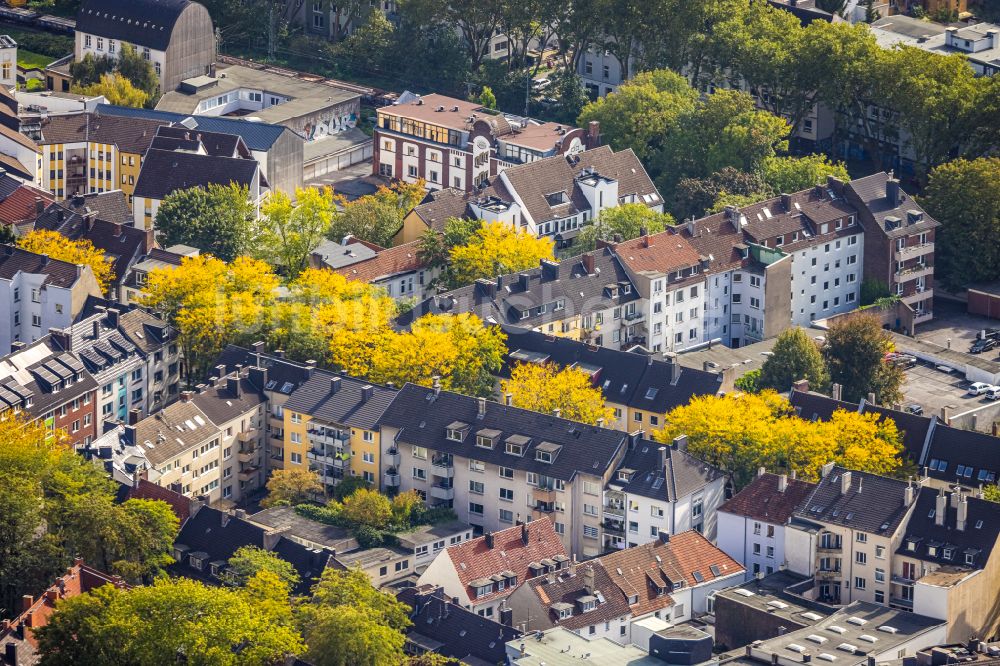 Luftbild Dortmund - Herbstluftbild Mehrfamilienhaussiedlung in Dortmund im Bundesland Nordrhein-Westfalen, Deutschland