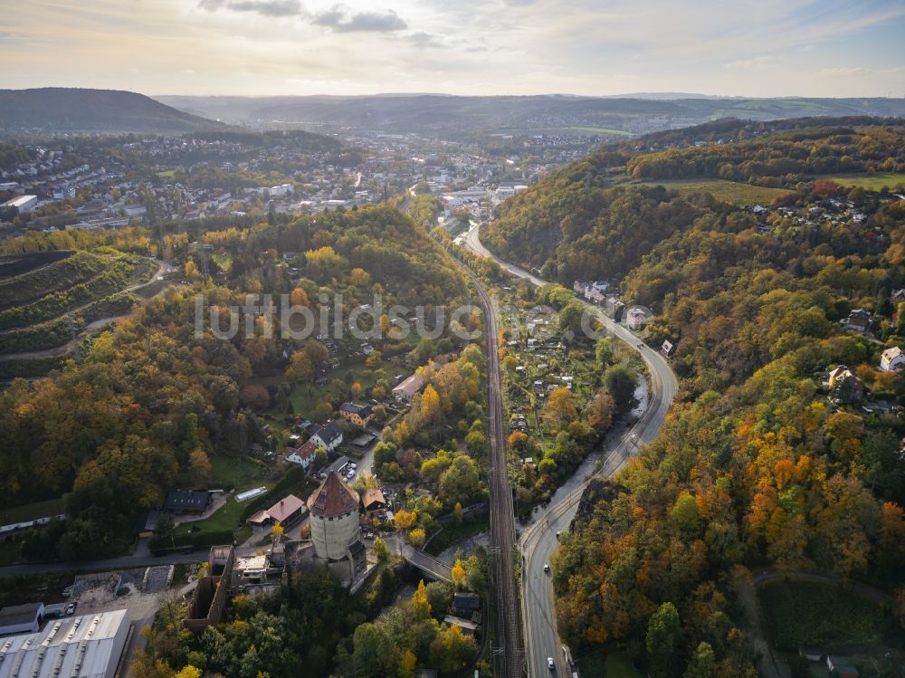 Dresden aus der Vogelperspektive: Herbstluftbild Plauenscher Grund in Dresden im Bundesland Sachsen, Deutschland