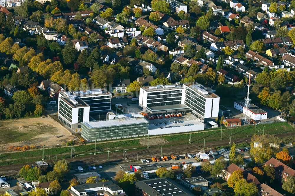 Luftaufnahme Hamburg - Herbstluftbild Unternehmen- Gebäude der Hamburg Verkehrsanlagen GmbH in Hamburg, Deutschland