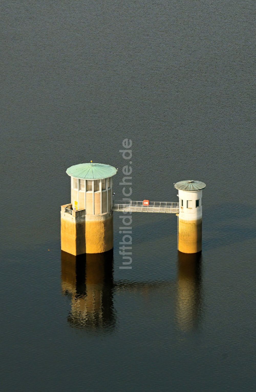 Luftaufnahme Tännesberg - Herbstluftbild Wasserwerk - Hochspeicher Anlage in Tännesberg im Bundesland Bayern, Deutschland