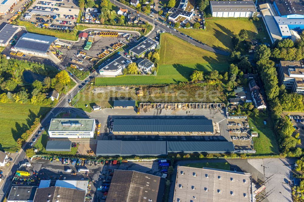 Bochum aus der Vogelperspektive: Herbstluftbild Werksgelände der Entsorgung Herne AöR an der Meesmannstraße in Bochum im Bundesland Nordrhein-Westfalen, Deutschland