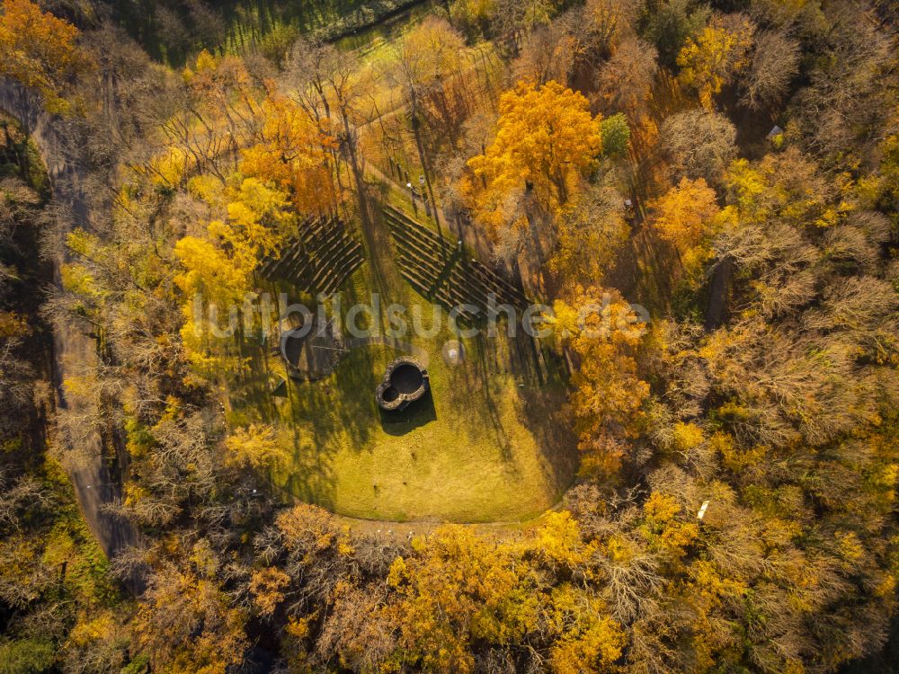 Luftbild Groitzsch - Herbstluftbild Die Wiprechtsburg in Groitzsch im Bundesland Sachsen, Deutschland