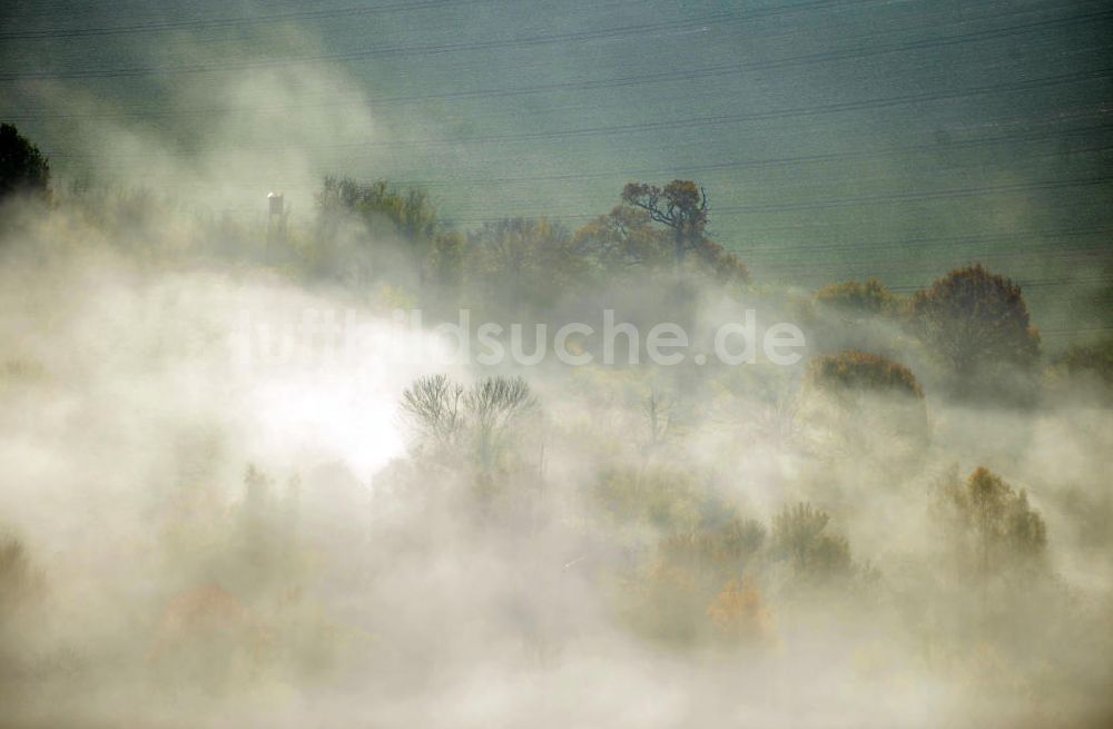 Luftbild Farnstädt - Oberfarnstädt - Herbststimmung bei Farnstädt-Oberfarnstädt in Sachsen-Anhalt