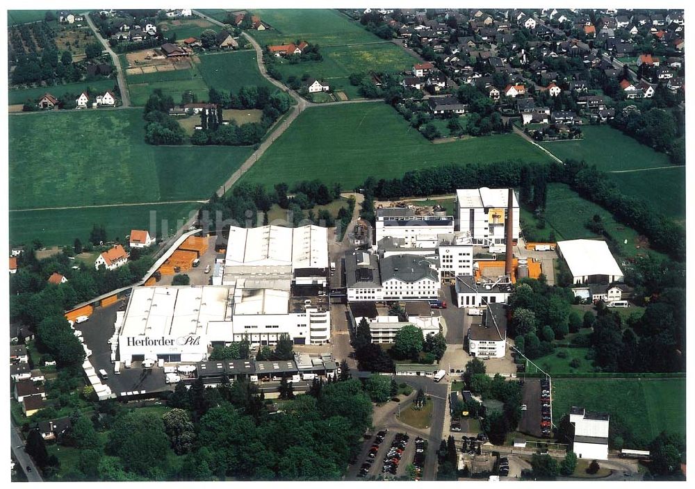 Luftbild Herford / NRW - Herforder Brauerei.