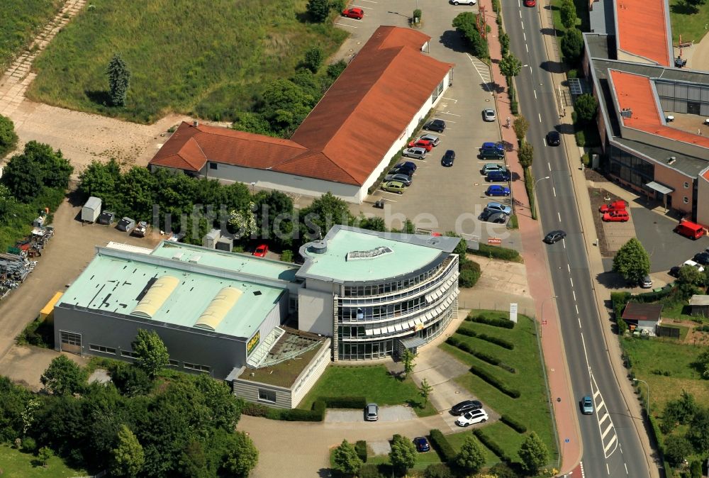 Sondershausen aus der Vogelperspektive: Hermann Bach GmbH in Sondershausen im Bundesland Thüringen