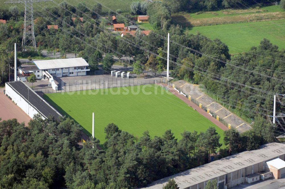 Paderborn von oben - Hermann-Löns-Stadion in Paderborn