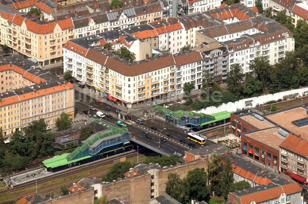 Luftbild Berlin - Hermannbrücke in Neukölln