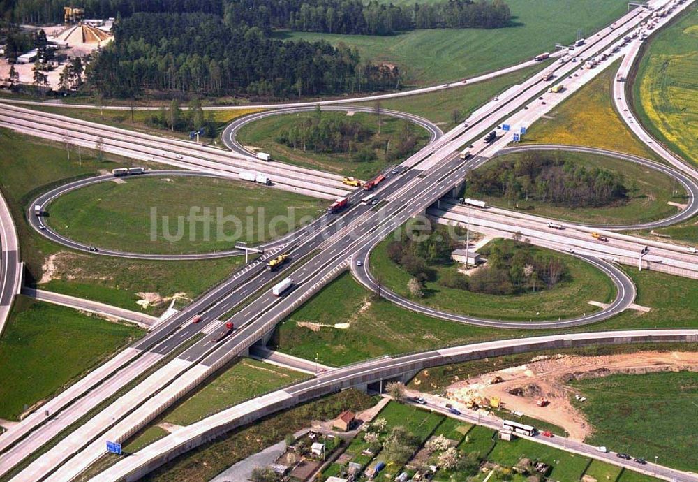 Luftaufnahme Thüringen - Hermsdorfer Kreuz