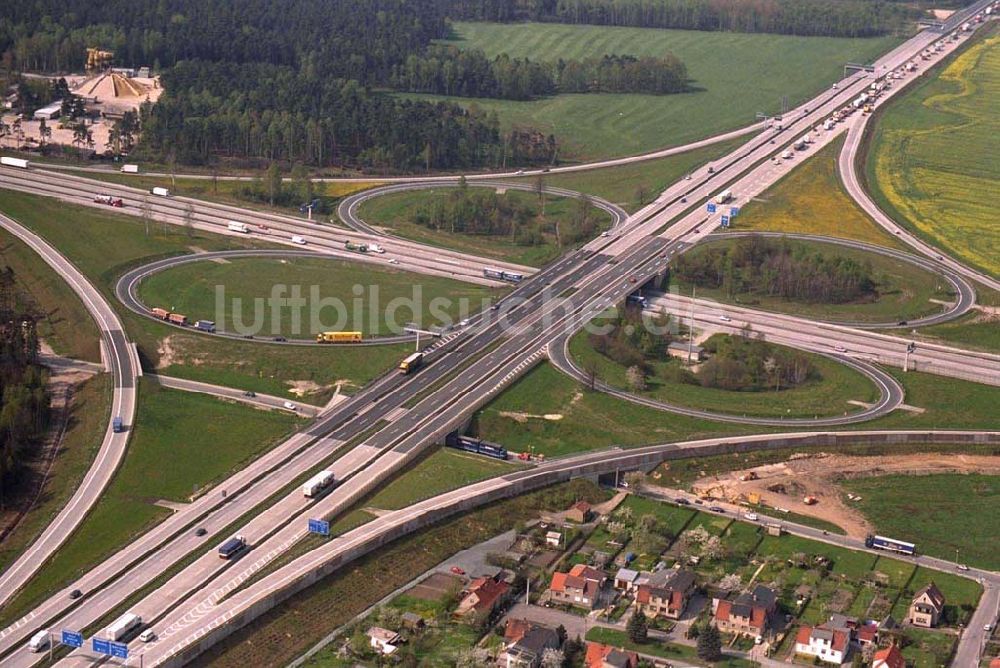 Luftaufnahme Thüringen - Hermsdorfer Kreuz