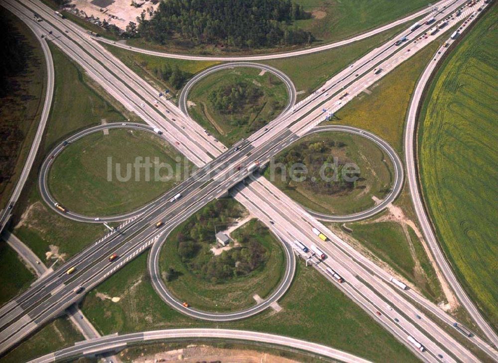 Thüringen aus der Vogelperspektive: Hermsdorfer Kreuz