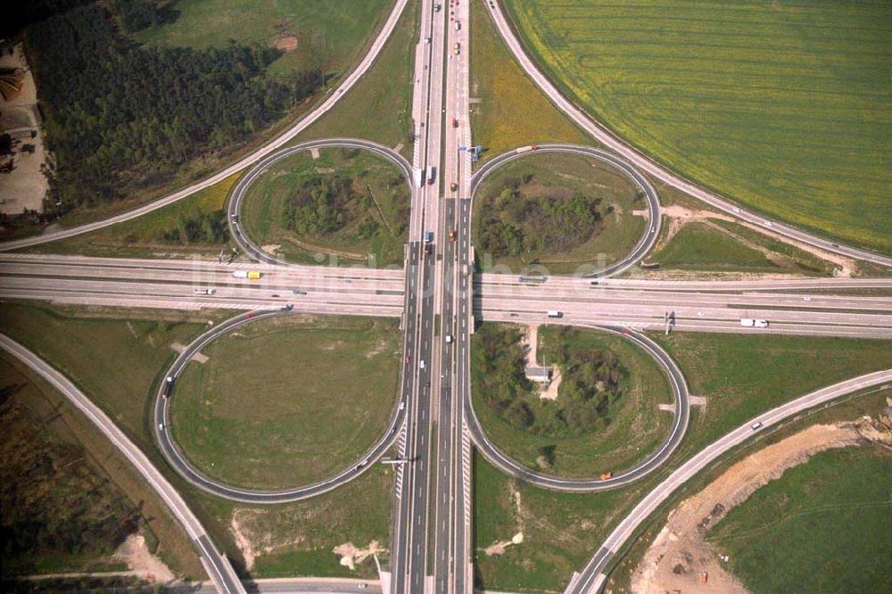 Luftaufnahme Thüringen - Hermsdorfer Kreuz