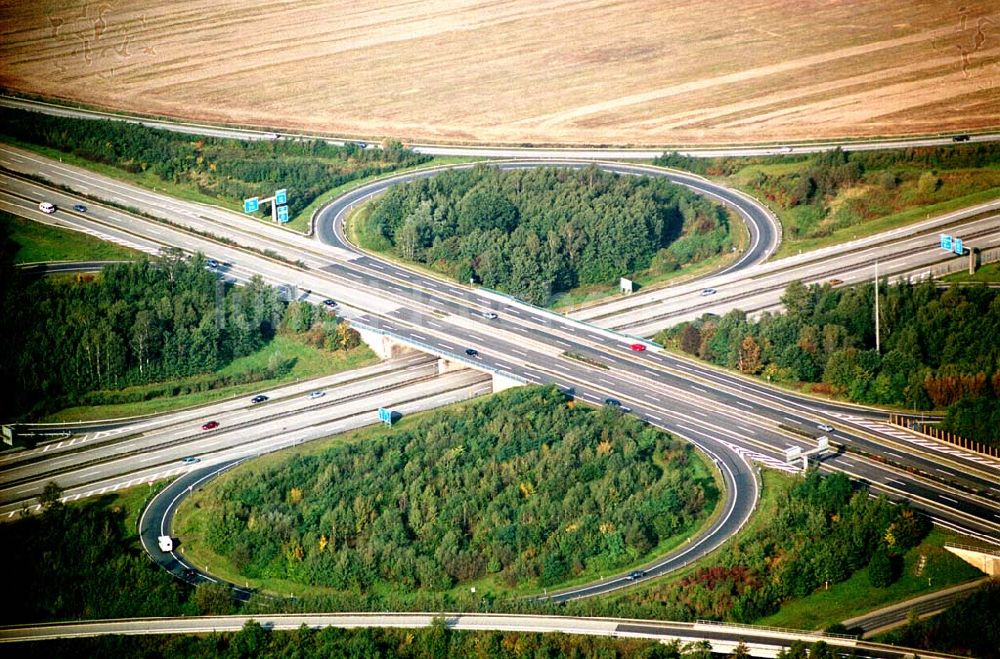 Hermsdorf / Thüringen aus der Vogelperspektive: Hermsdorfer Kreuz 09.10.2005