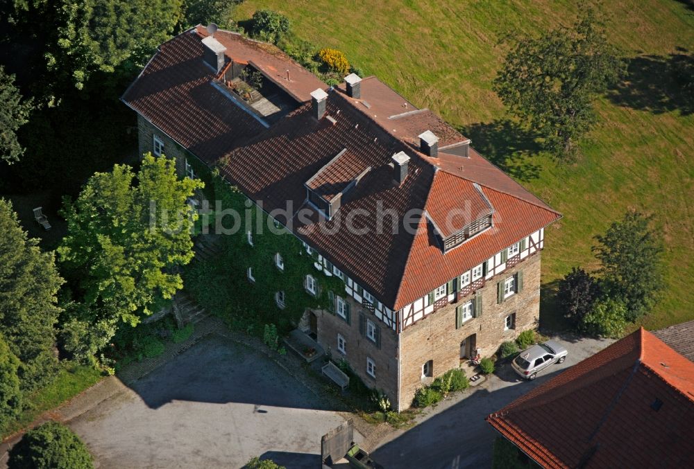 Neuenrade aus der Vogelperspektive: Herrenhaus Küntrop in Neuenrade im Bundesland Nordrhein-Westfalen