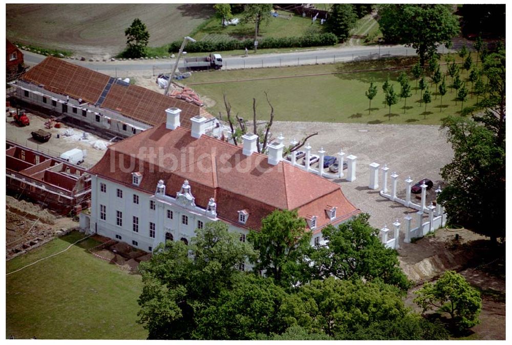 Meseberg / BRB von oben - Herrichtung Schloß Meseburg zum Gästehaus der Bundesregierung