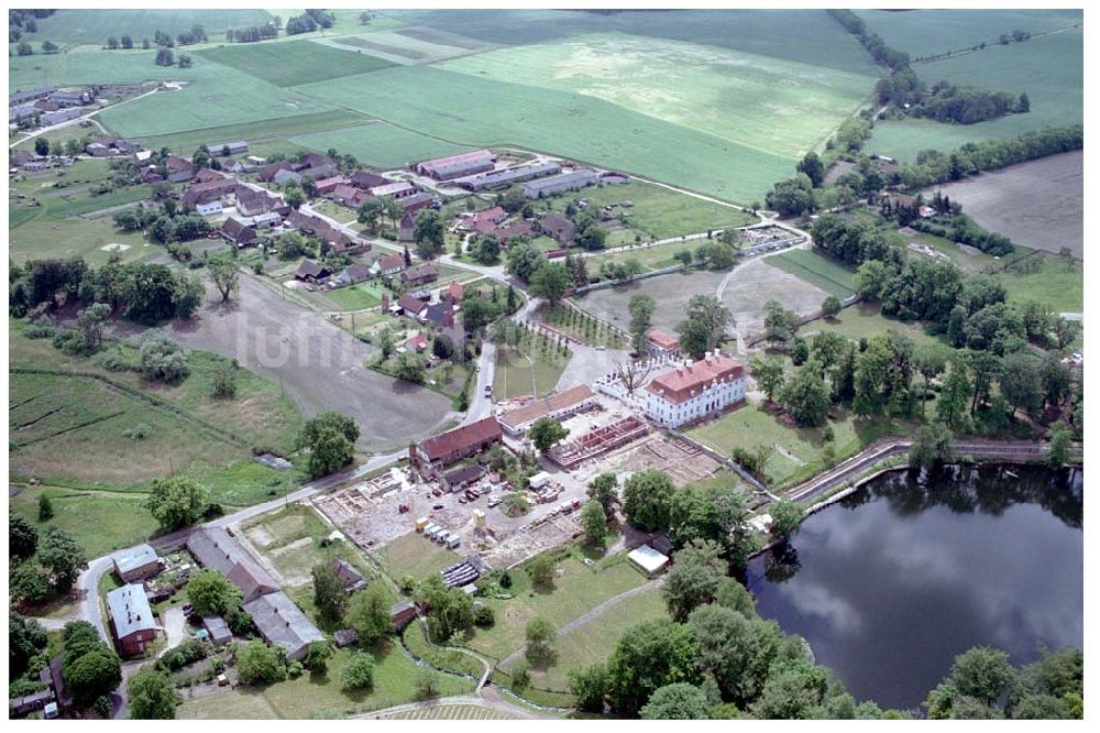 Meseberg / BRB von oben - Herrichtung Schloß Meseburg zum Gästehaus der Bundesregierung