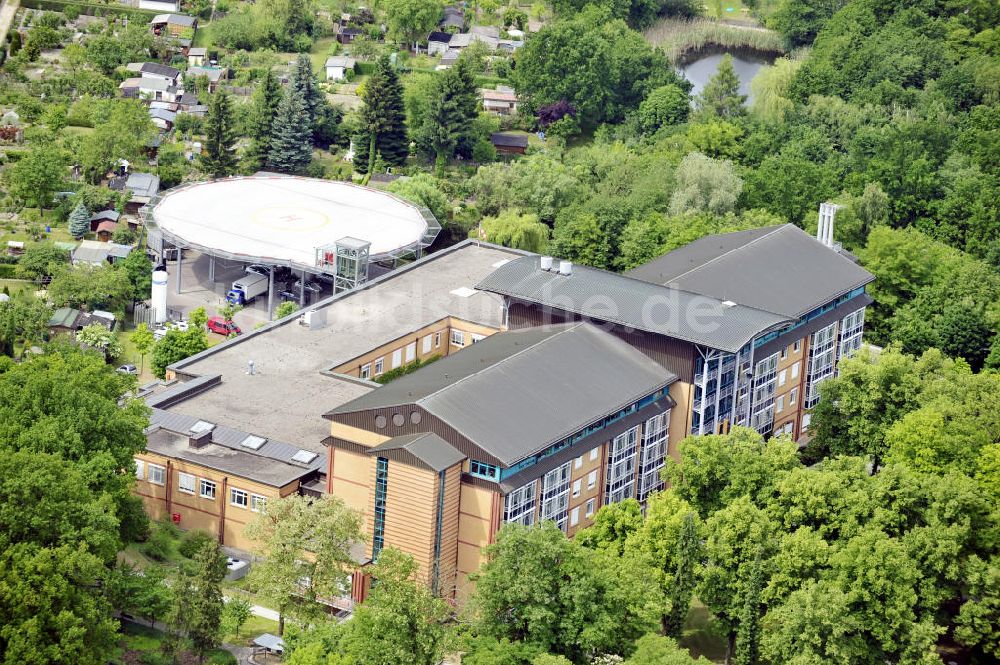 Bernau von oben - Herzzentrum Bernau bei Berlin