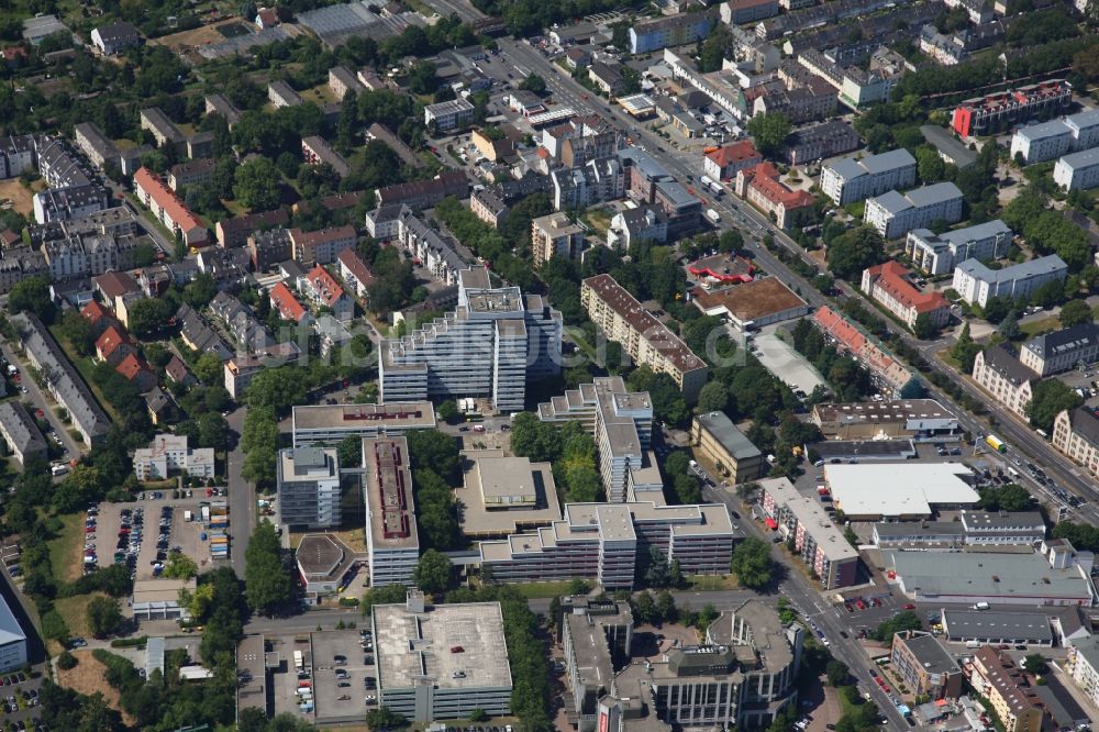 Wiesbaden aus der Vogelperspektive: Hessisches Landeskriminalamt an der Hölderlinstraße in Wiesbaden im Bundesland Hessen